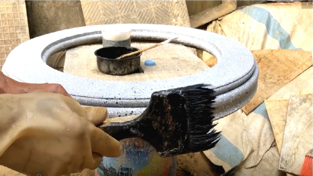 Садовый фонтан с имитацией под гранитный камень - фото 58