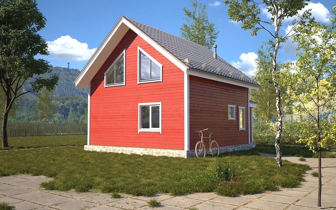 Каркасный дом 7,5x6 - фото 2