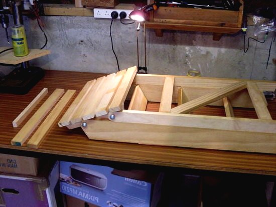 Складная  стремянка из дерева - фото 16