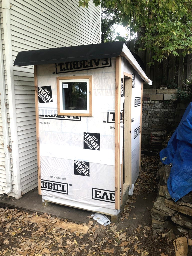 Маленькая сауна с нагревателем на 110 В - фото 7