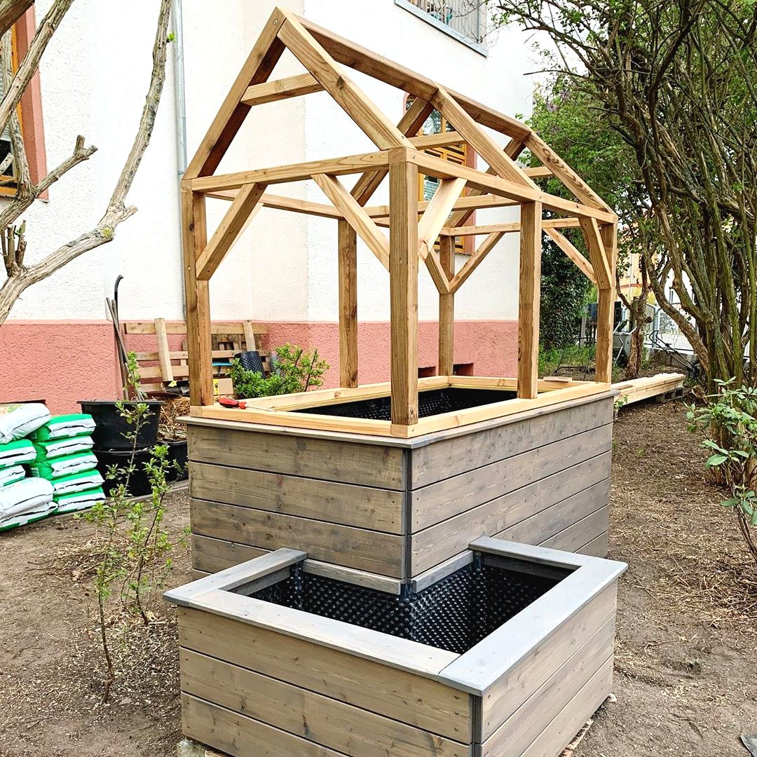 Очень красивая клумба для выращивания цветов - фото 14