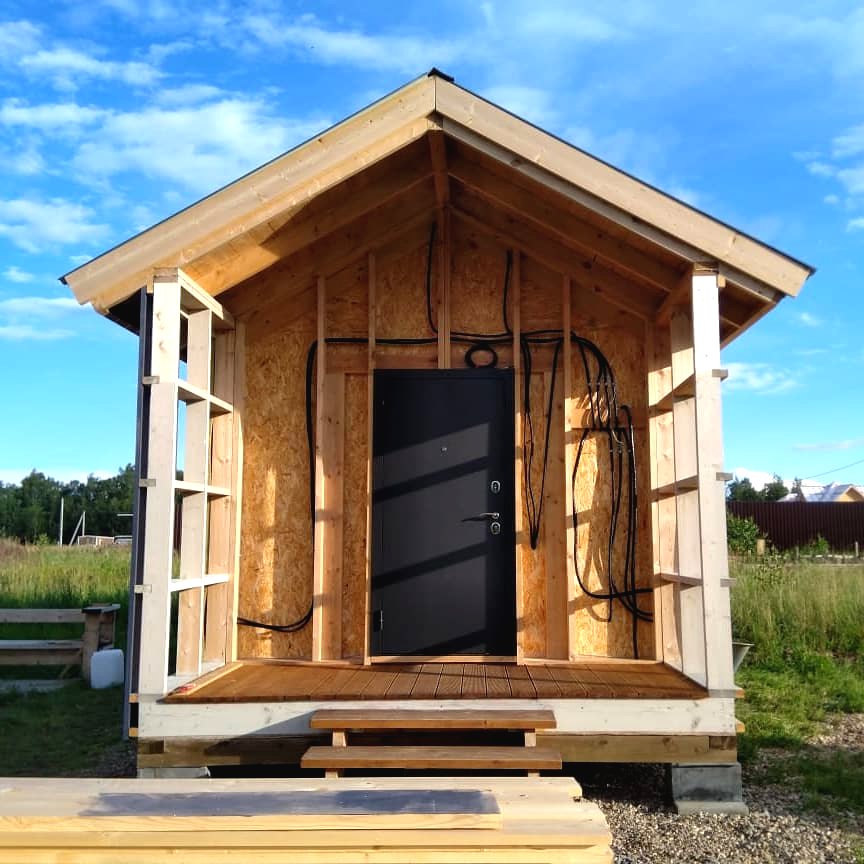 Мини дом своими руками из дерева - фото 14