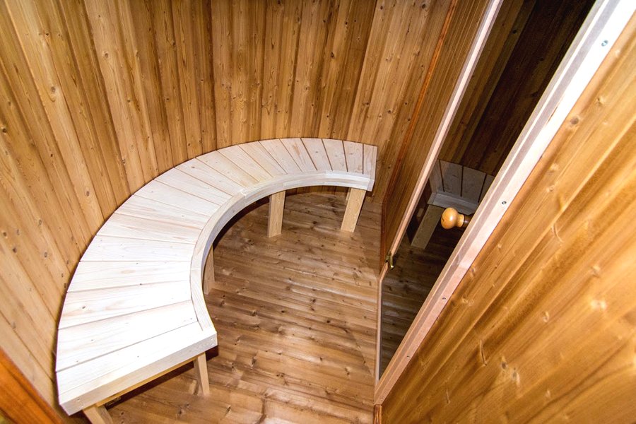 Мини сауна из хвойного дерева - фото 6