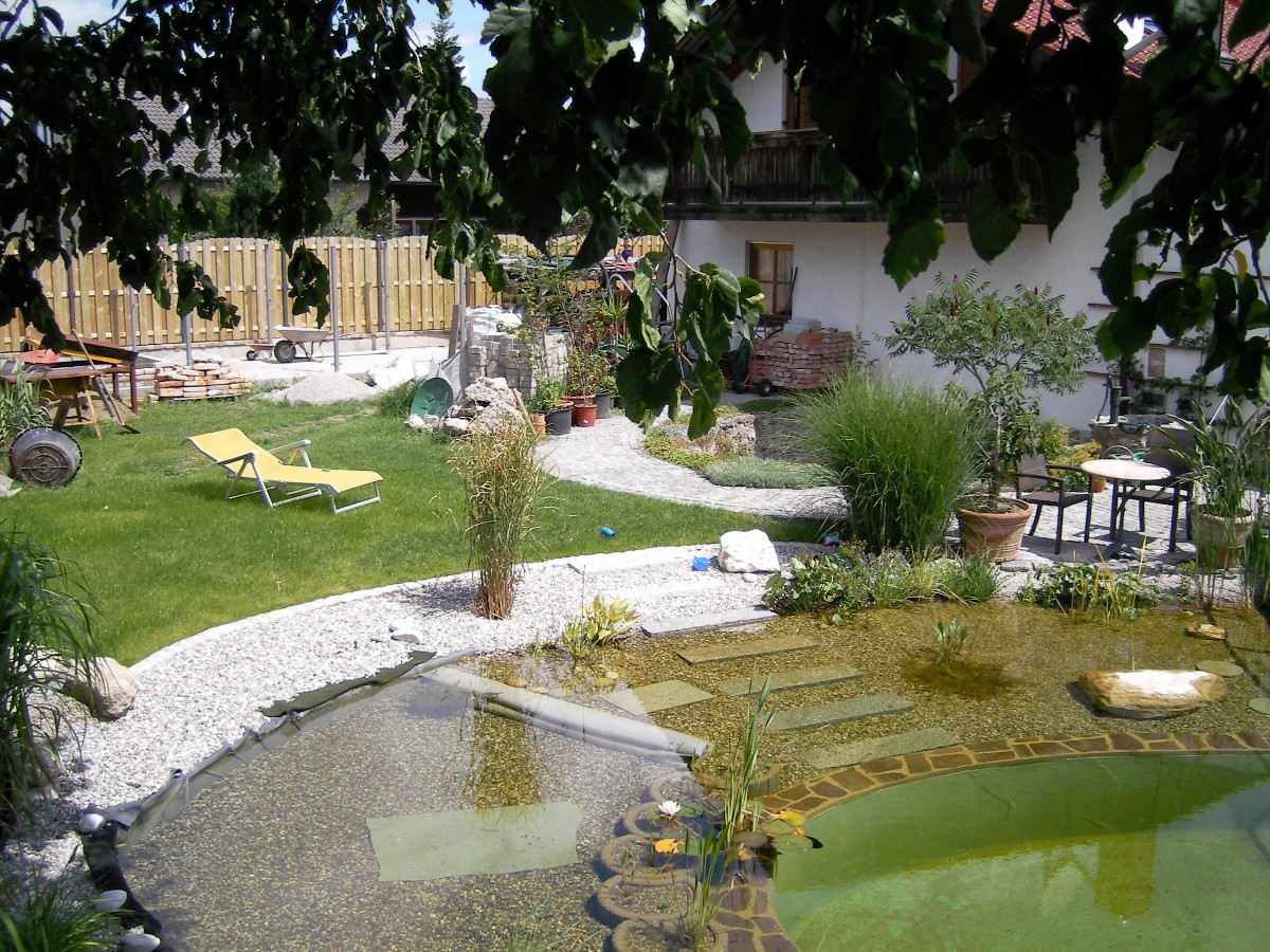 Пруд с мостом через него - фото 2