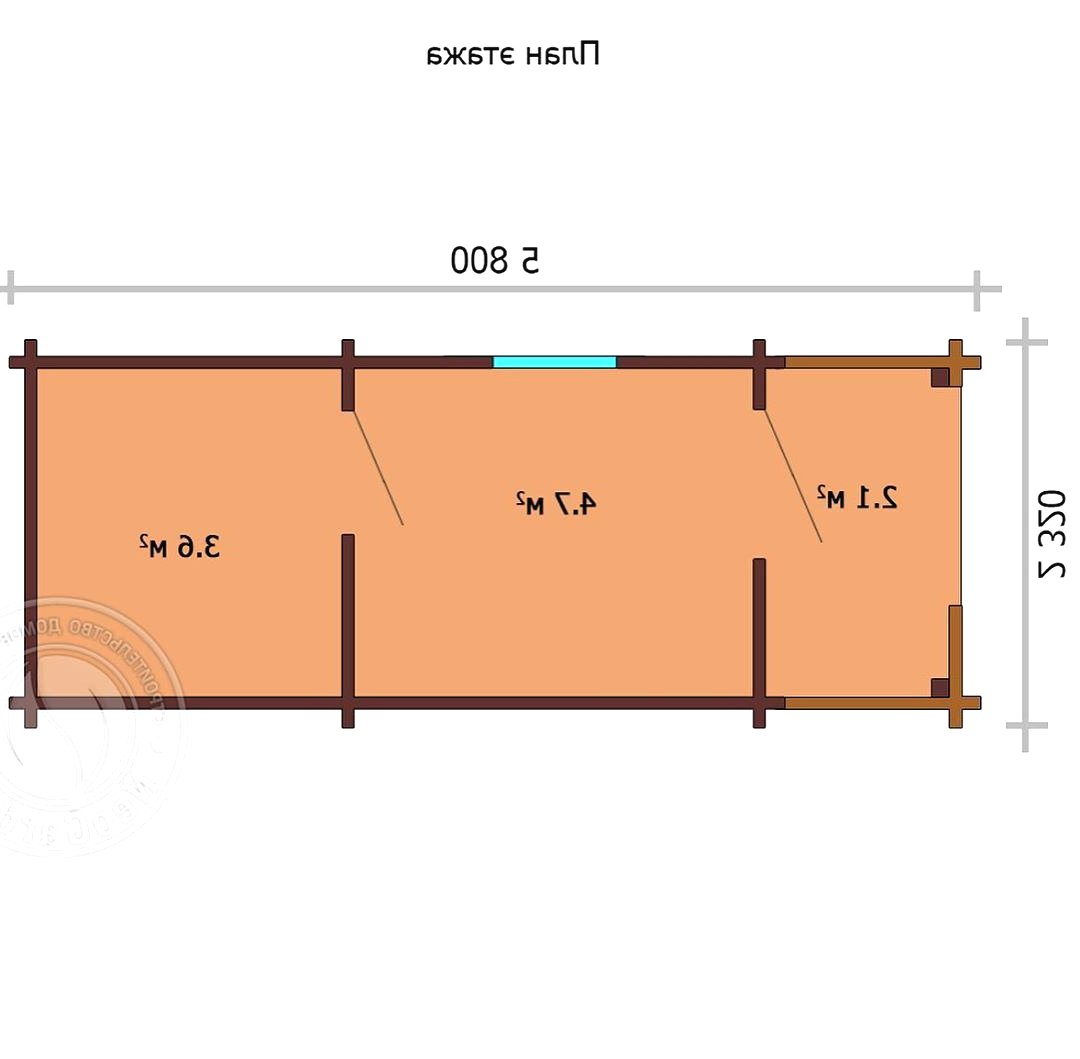 Мини банька из бруса - фото 6