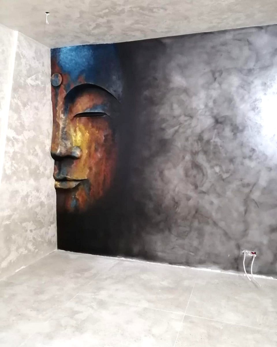 Оригинальный декор  стены из бетона - фото 12