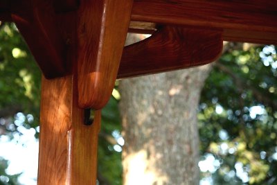 Беседка из кедрового дерева - фото 9