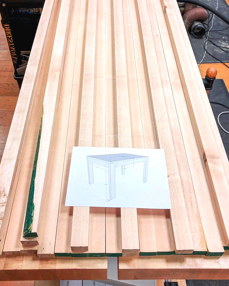 Как сделать раздвижной обеденный стол из твердого клена - фото 6