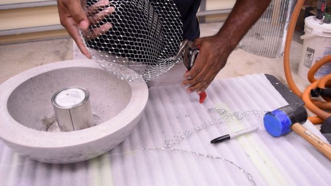 Бетонная чаша-очаг - фото 8