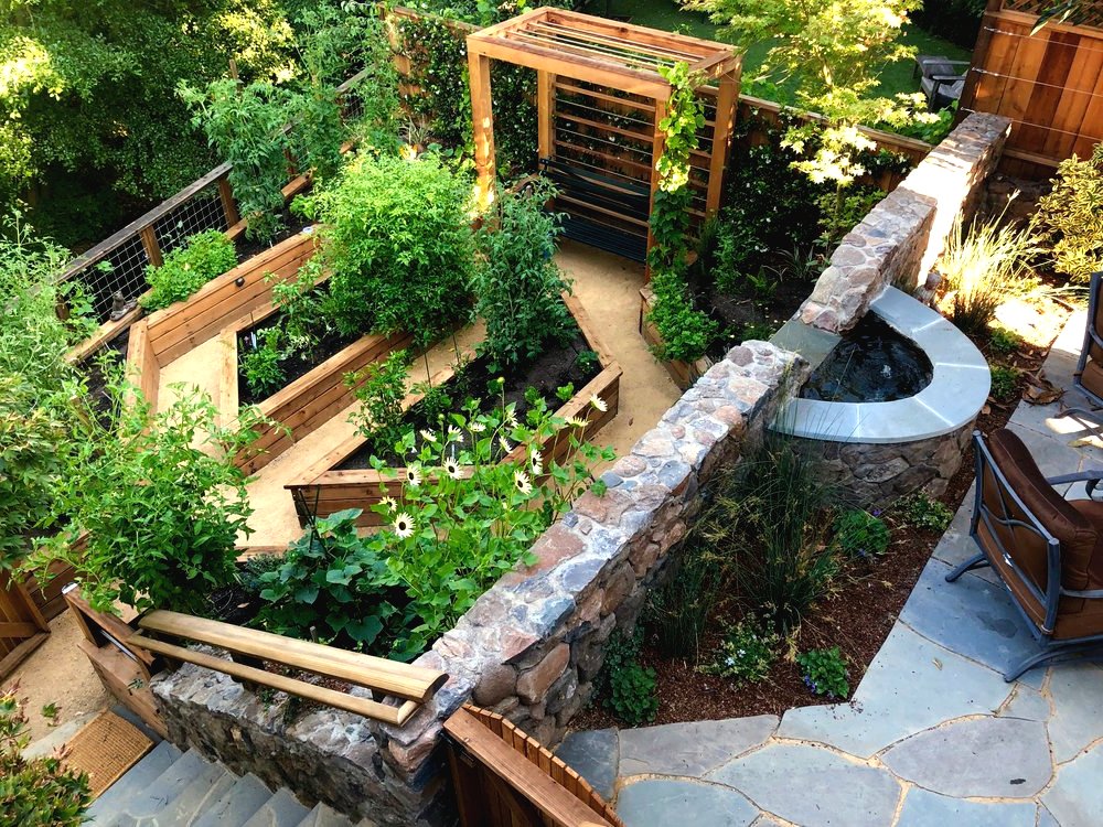 Оригинальный ландшафтный дизайн небольшого сада - фото 2