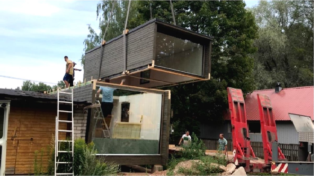 Модульный дом 6х3 вместо гаража - фото 14