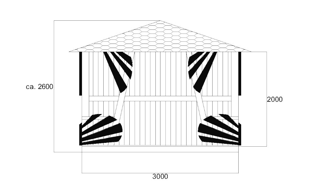 Беседка 2,2 х 2,2 метра - фото 5