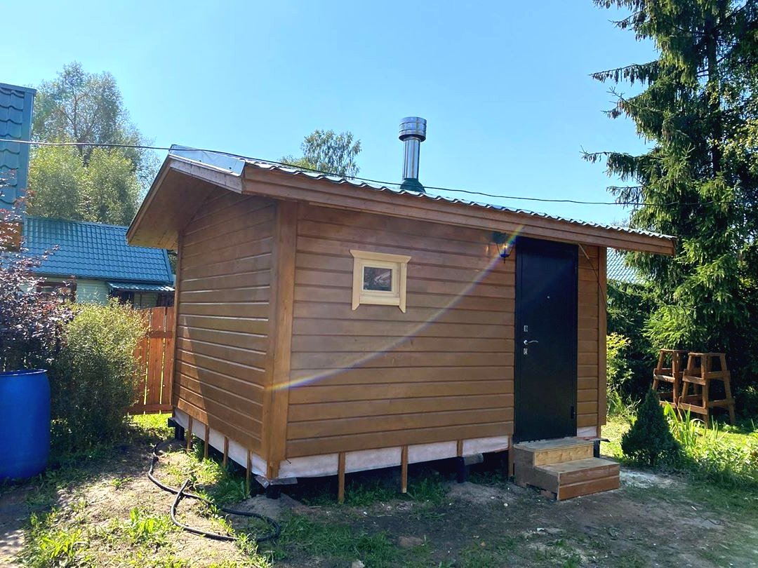 Простая деревянная банька 3х4 метра - фото 2