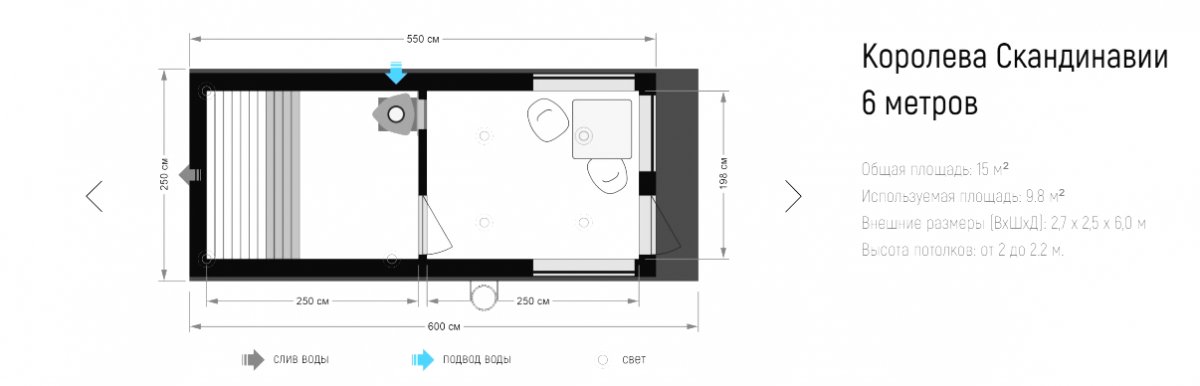 Небольшая каркасная баня 2,5х 6 метров - фото 8