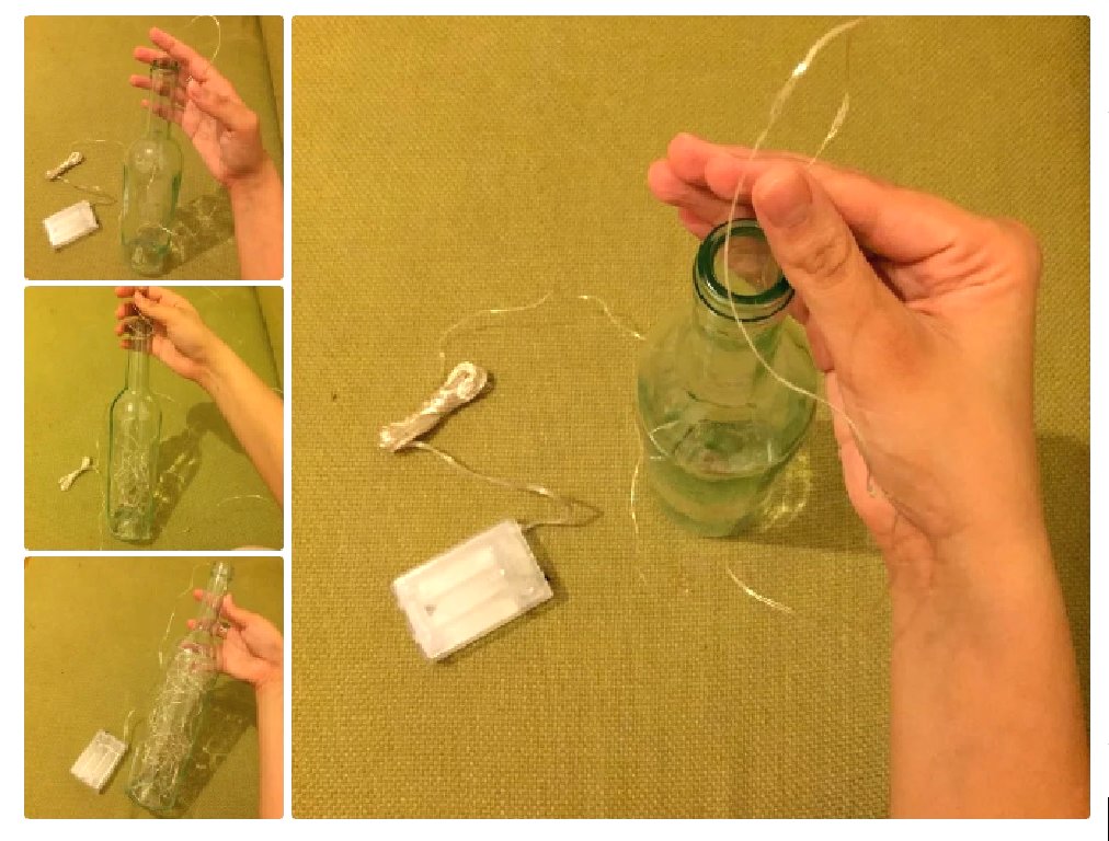 Оригинальный ночник из бутылки - фото 6