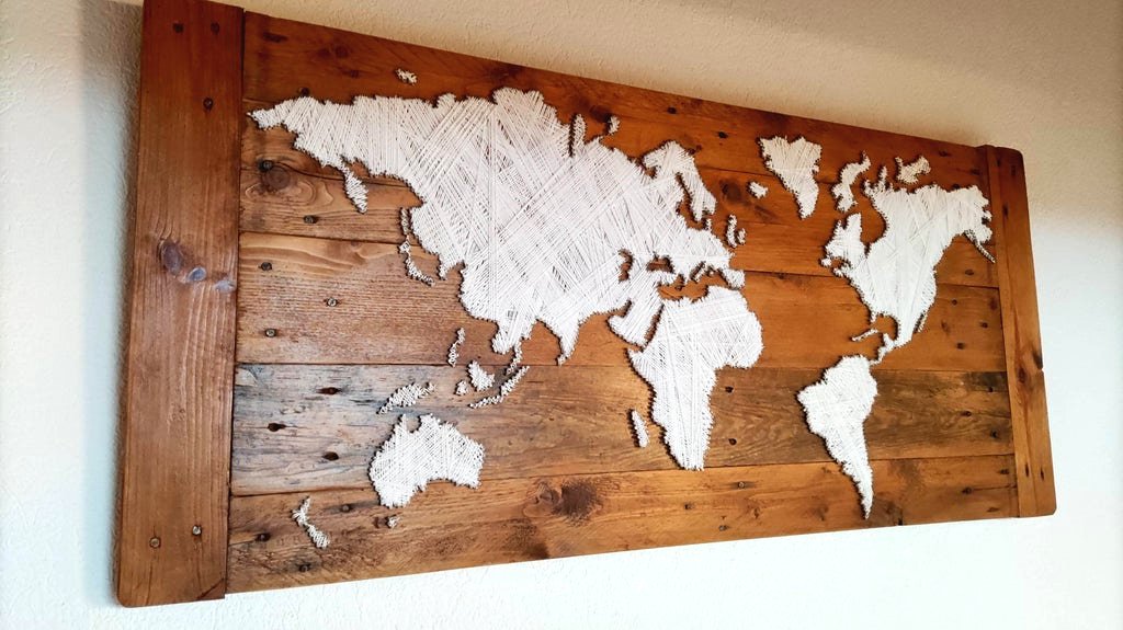 Карта мира своими руками - фото