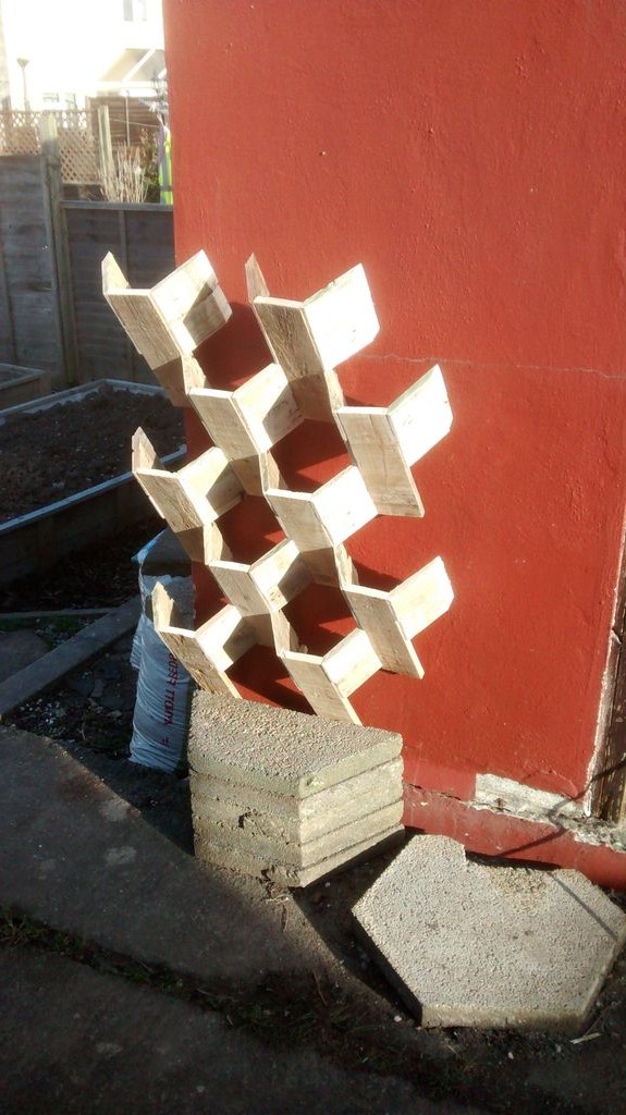 Вертикальный сад по форме улья - фото 9