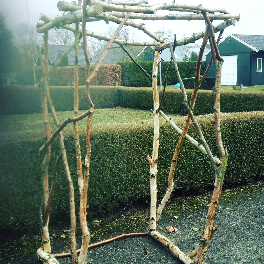 Садовая арка из веток - фото 2