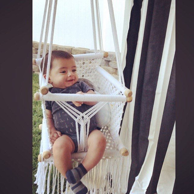 Детские качели по технике макраме - фото 2