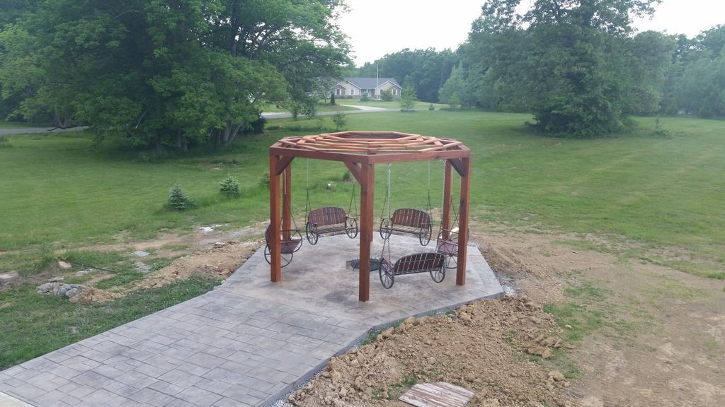 Шестиугольная беседка - фото 7