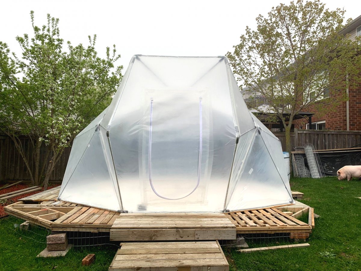 Оригинальная геодезическая теплица - фото 6