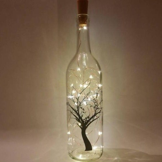 Светильник из бутылок - фото 4