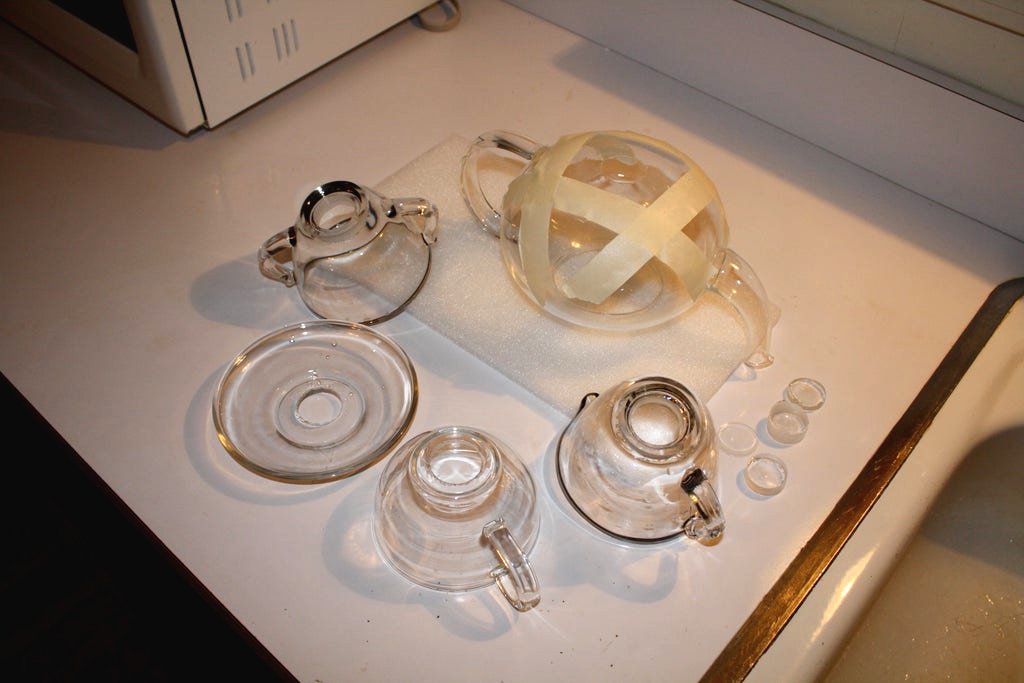 Подвесной светильник из чайного сервиза - фото 7