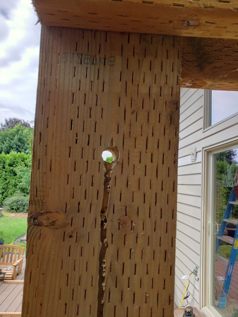 Арка из дерева с двойными качелями - фото 42