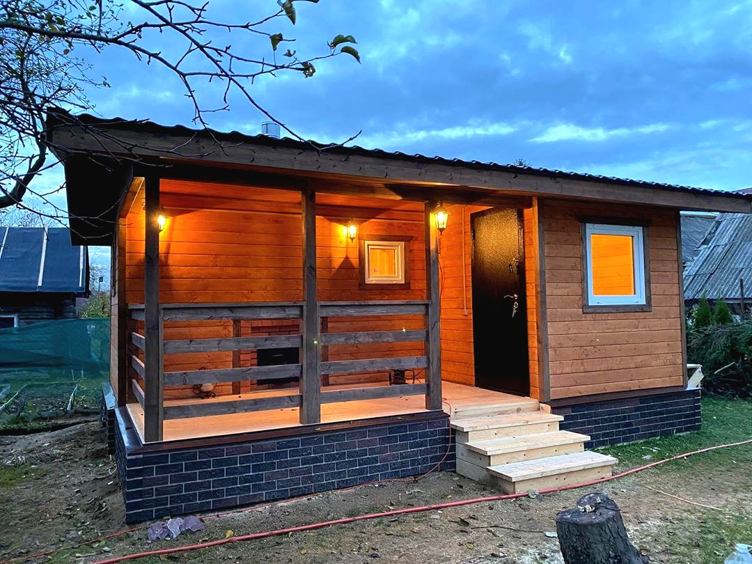 Баня и бруса размером 6х4,5 м - фото 10