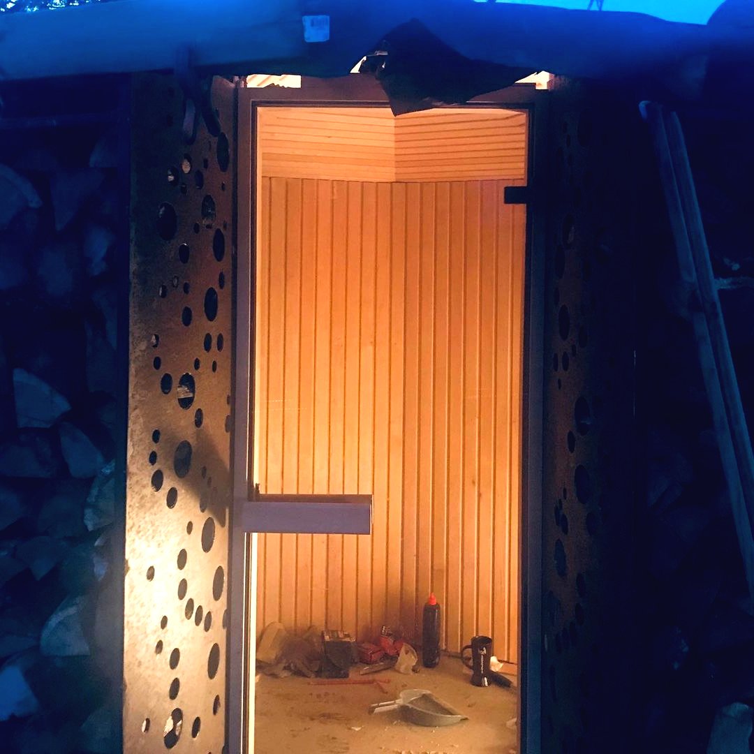 Сауна из старой беседки - фото 12