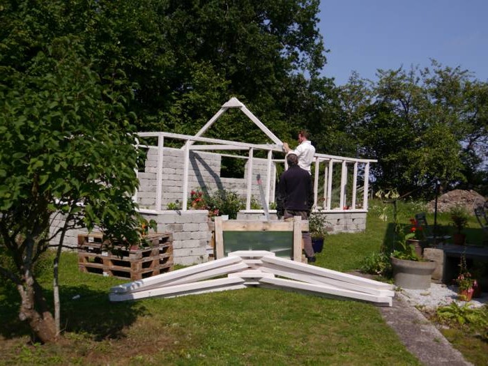 Теплица блоков и поликарбоната - фото 11