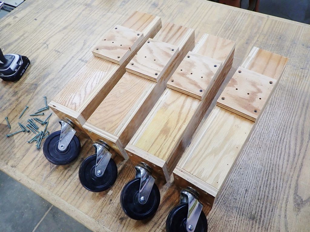 Регулируемый стол по высоте из автомобильного домкрата - фото 18