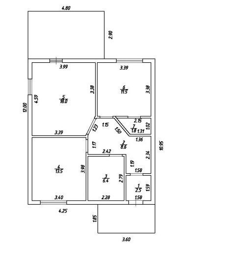 Каркасный, дачный дом 71 м2 - фото 3
