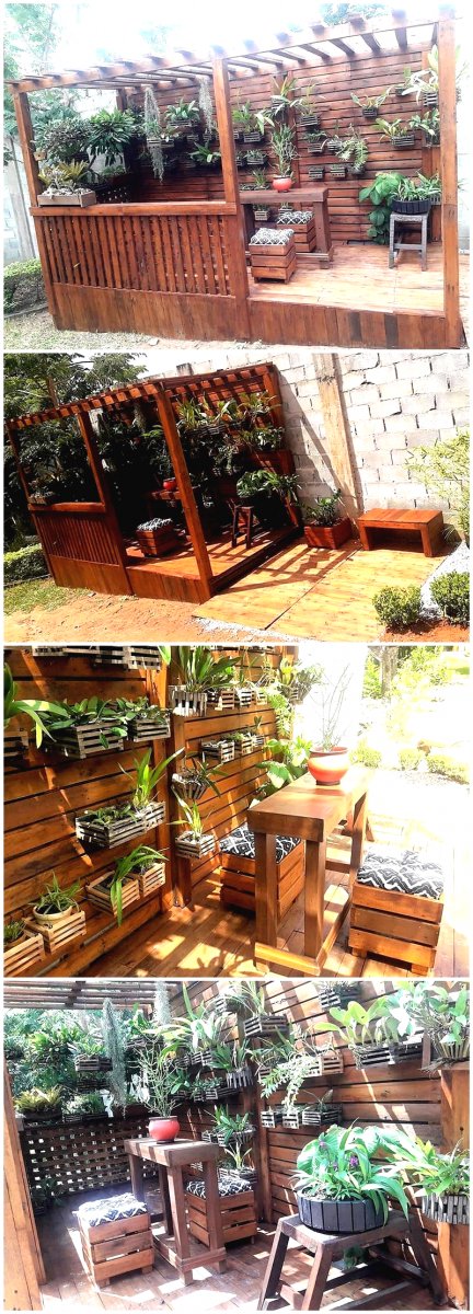 Беседка из поддонов - фото 2