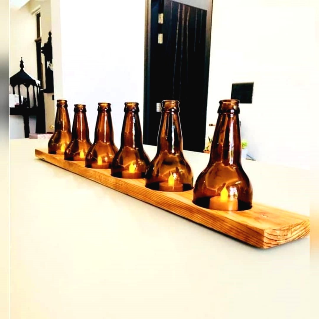 Что можно сделать из стеклянных бутылок своими руками - фото 13