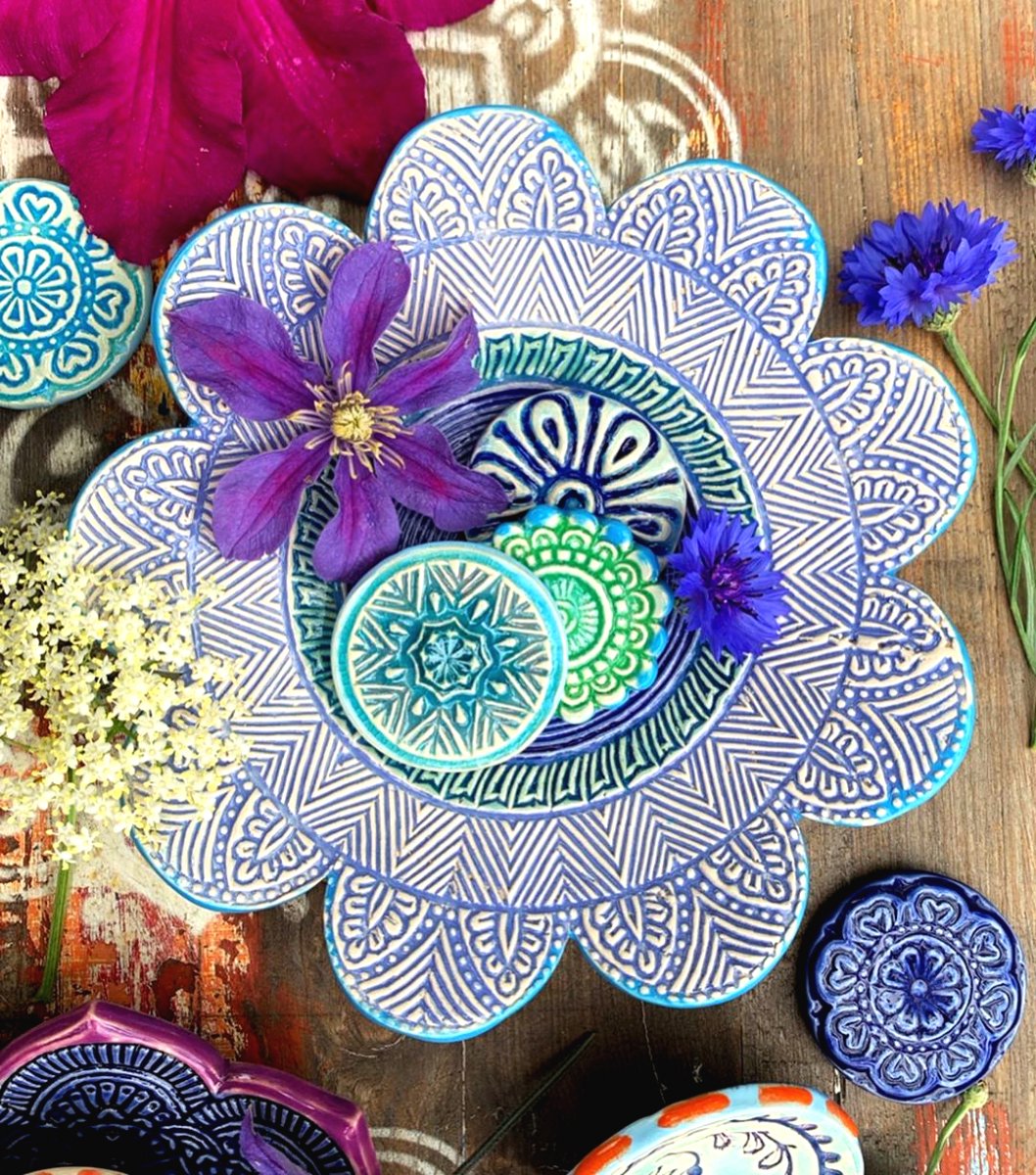 Оригинальные глиняные тарелки - фото 10