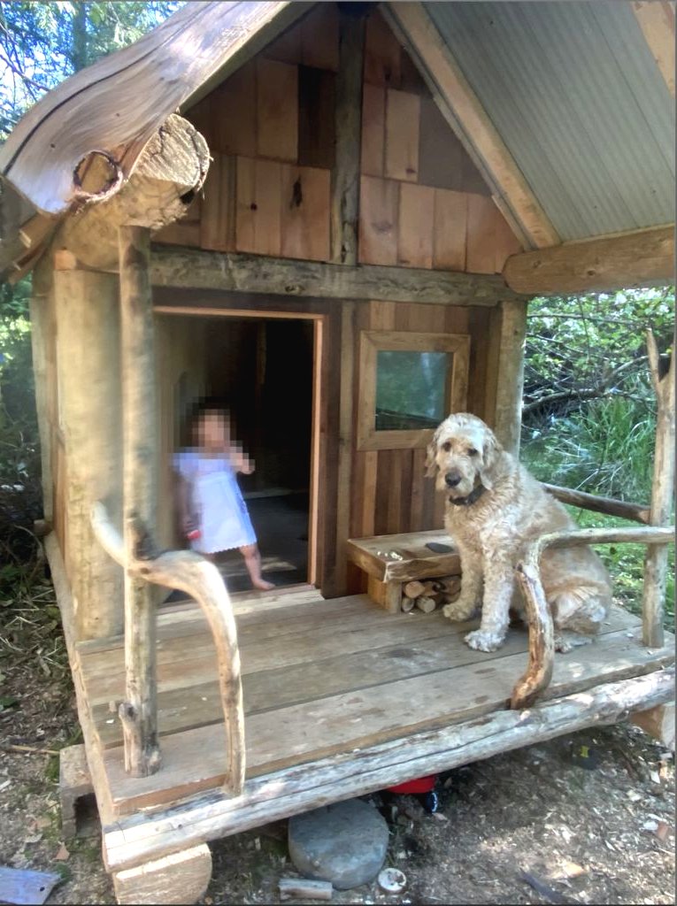 Строим детский домик из дерева на даче - фото 14