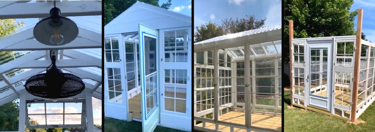 Оранжерея из старых деревянных окон - фото 4