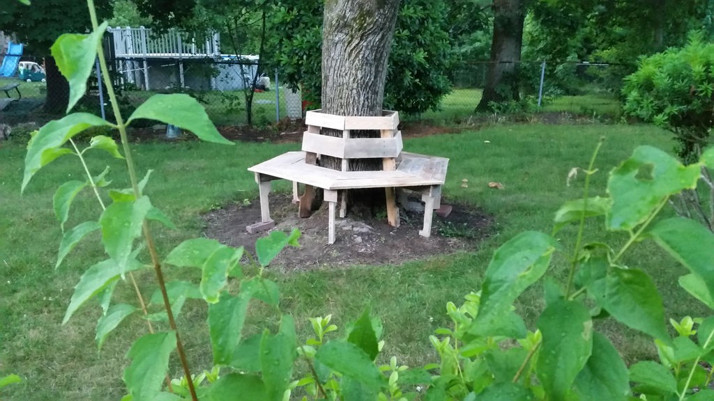 Скамья вокруг дерева - фото 6