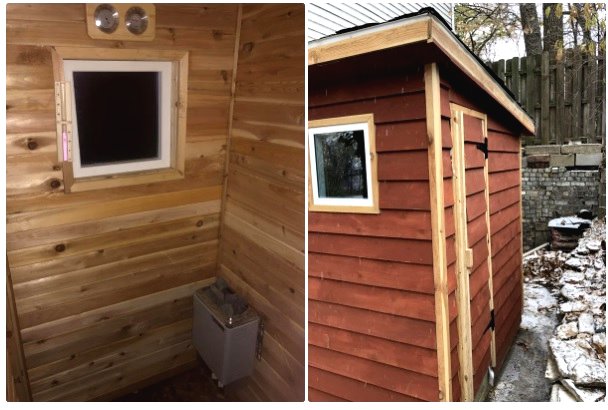 Маленькая сауна с нагревателем на 110 В - фото 2