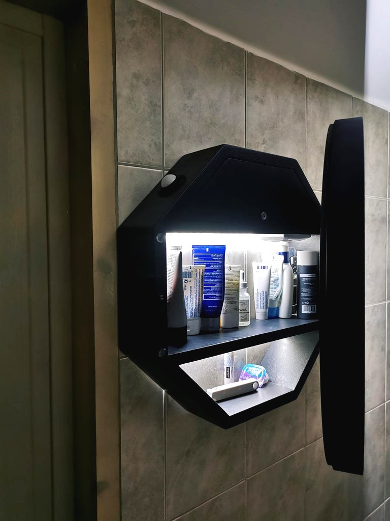 Зеркало с подсветкой + шкафчик - фото 2