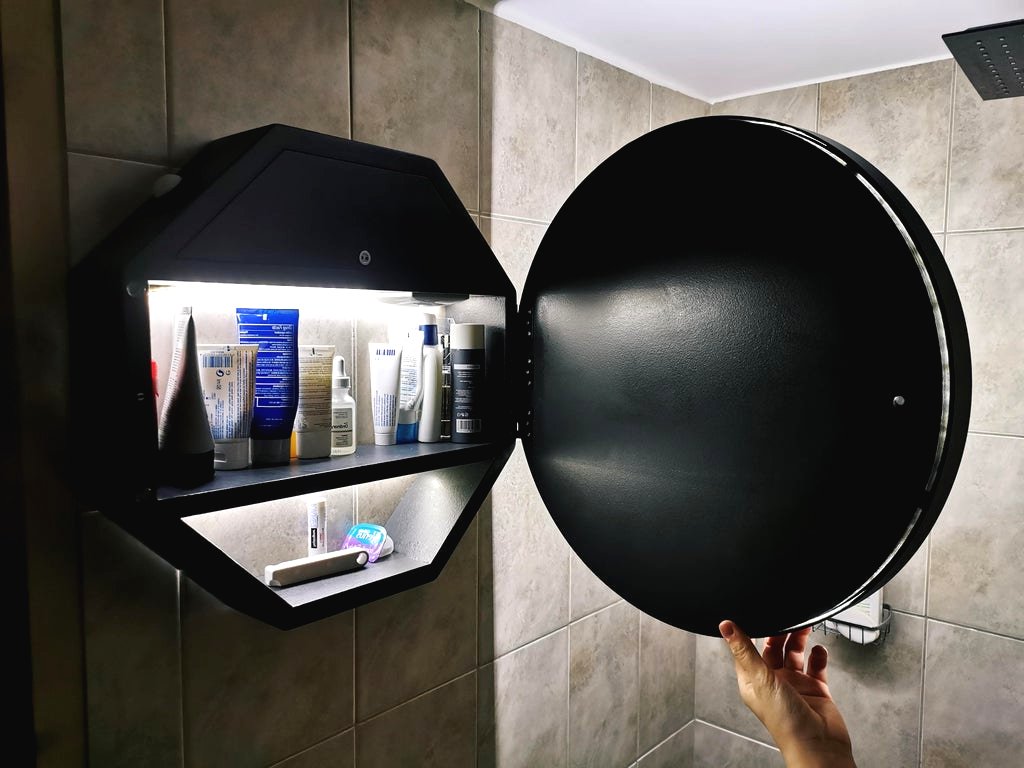 Зеркало с подсветкой + шкафчик - фото 3