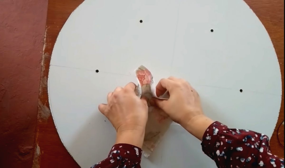 Оригинальный пуф из автопокрышки - фото 10