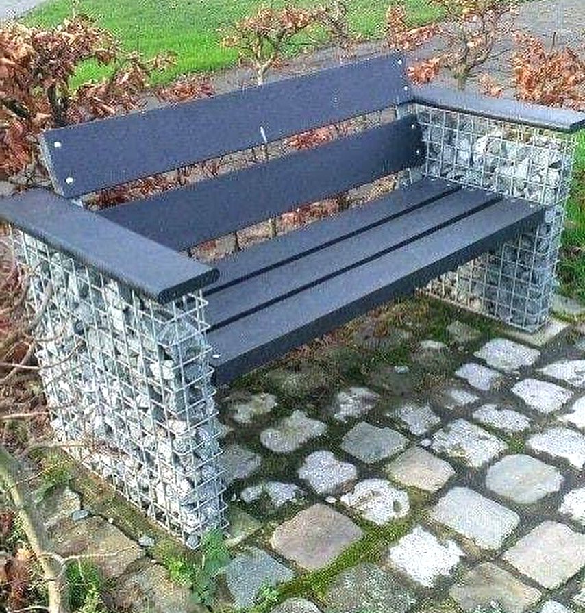 Габионы в саду - фото 7