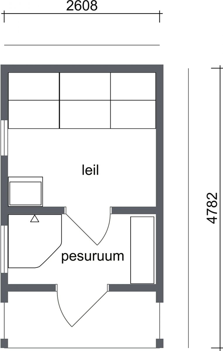 Небольшая сауна площадью в 14 кв. м. - фото 8