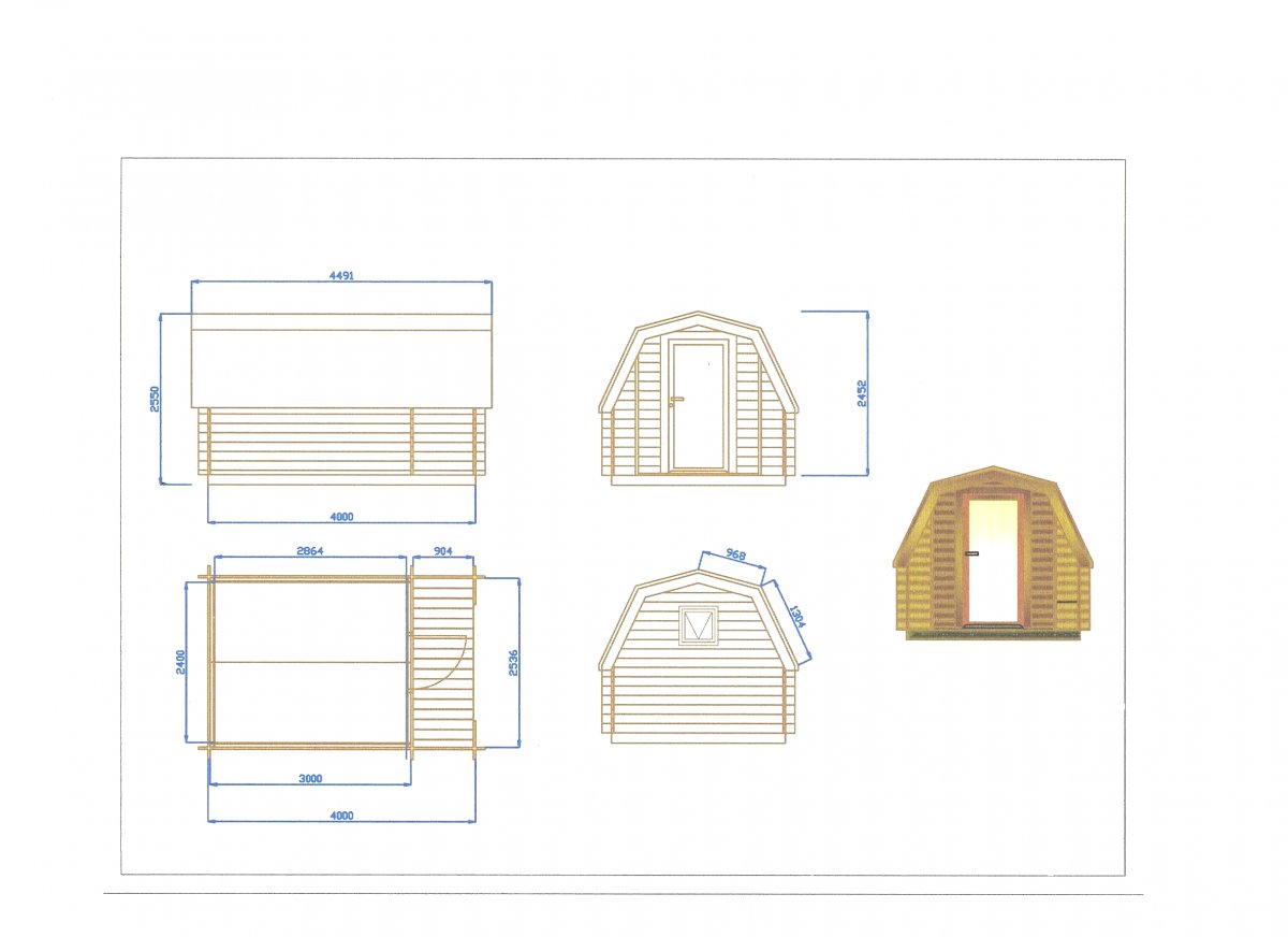 Интересный дизайн деревянного дома - фото 2