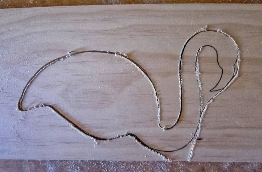 Фламинго из фанеры - фото 2