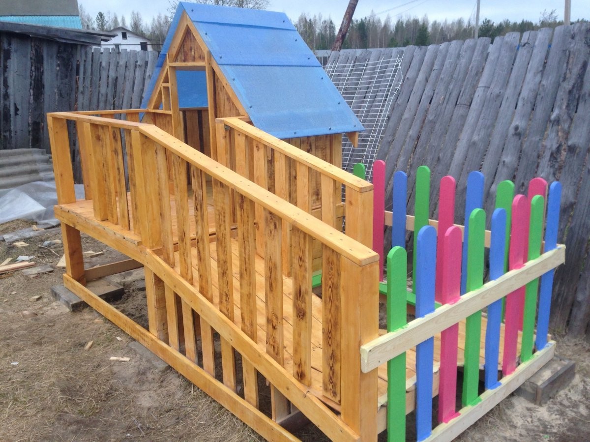 Детский домик на даче своими руками - фото 17
