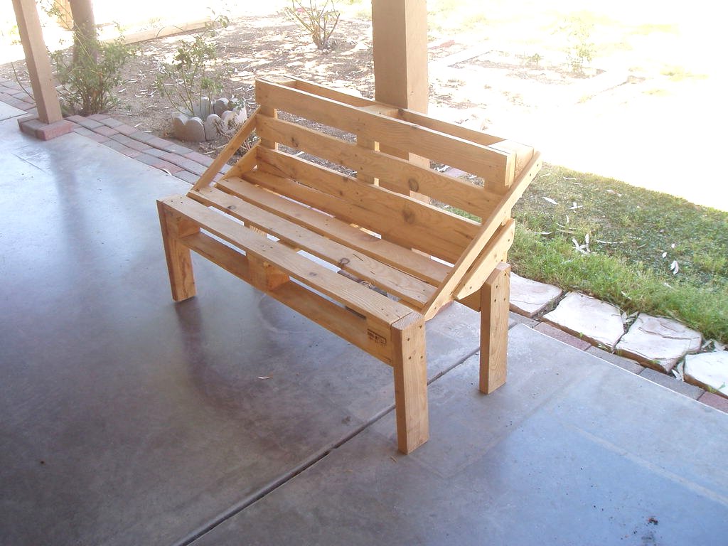 Простая скамья из поддона - фото 8