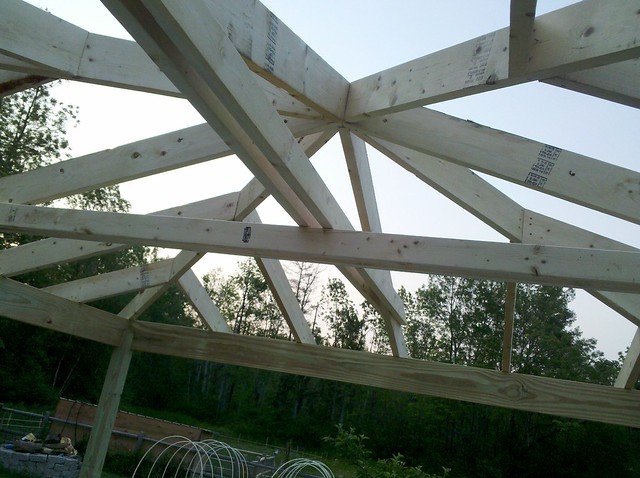 Беседка из дерева - фото 20